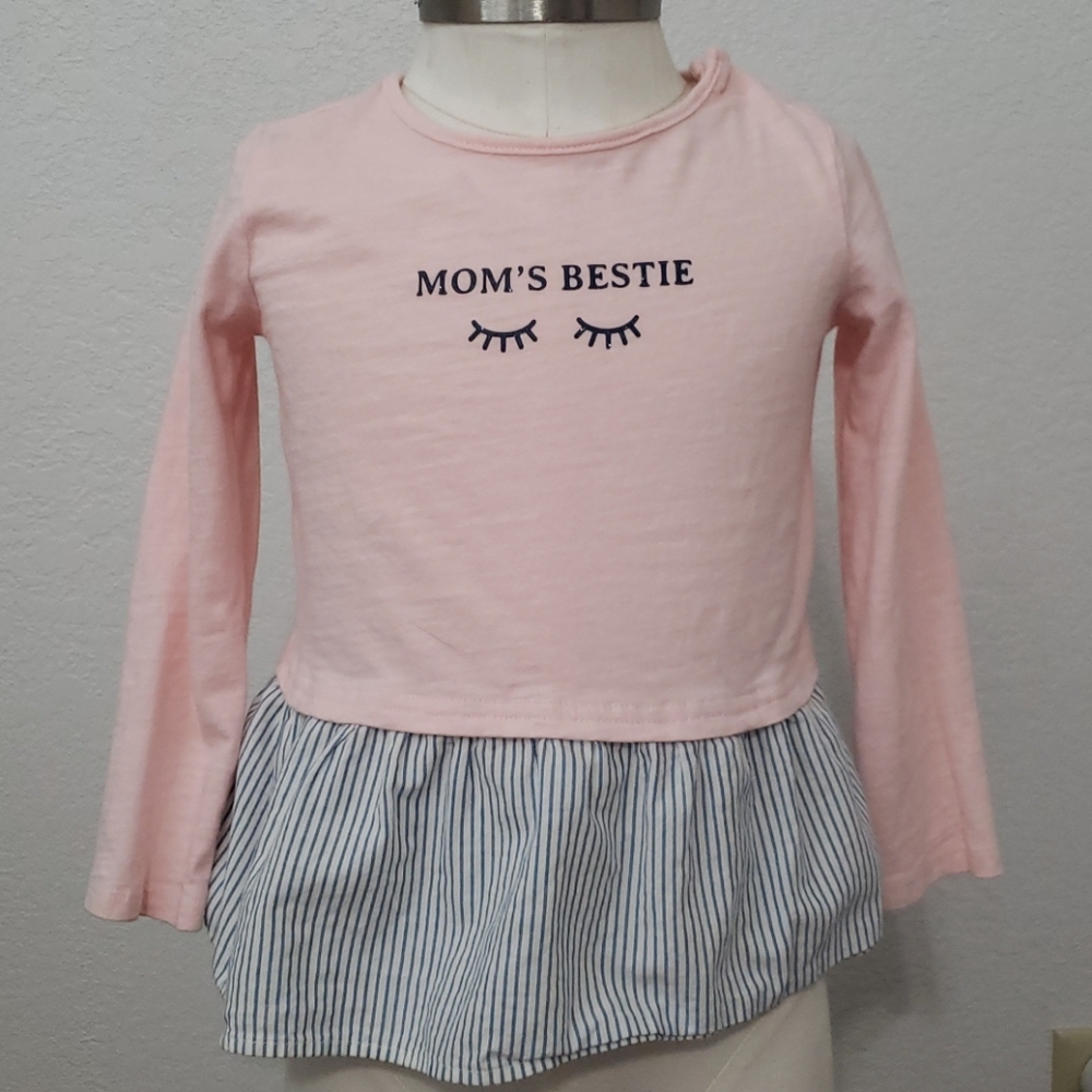 Peplum Long-Sleeved Graphic Tee